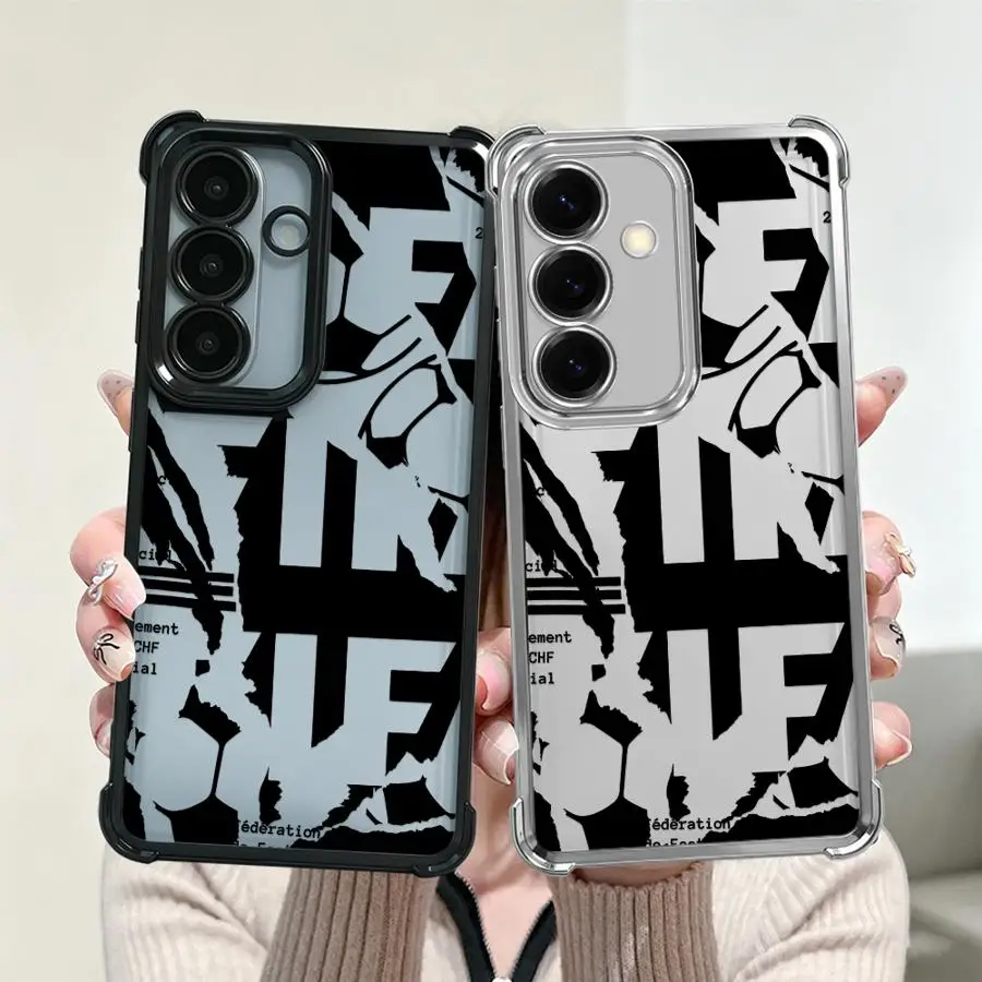 Case for Samsung Galaxy A35 A36 A21s A37 A26 A15 A27 A13 A16 A25 A33 A57 A24 A52 A17 Phone Cover Bold Letter
