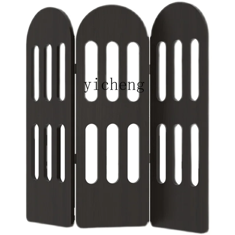 

ZK Solid Wood Screen Living Room Dining Room Bedroom Mobile Accordion Partition Household Entrance Partition Simple Hallway