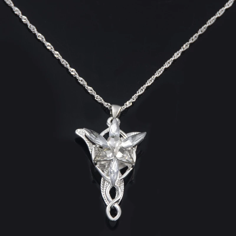 Film and Television Peripheral Lord of The Rings Crystal Necklace, Elf Princess Cos Pendant