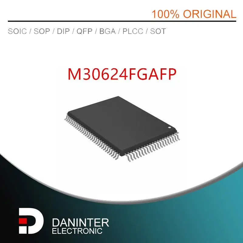 M30624 M30624FGAFP QFP100 2PCS/LOT