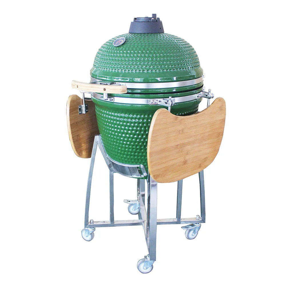 AUPLEX Barbeque egg 21 Inch Ceramic BBQ Kamado Grill Multi Function Cooker Steam and Grill
