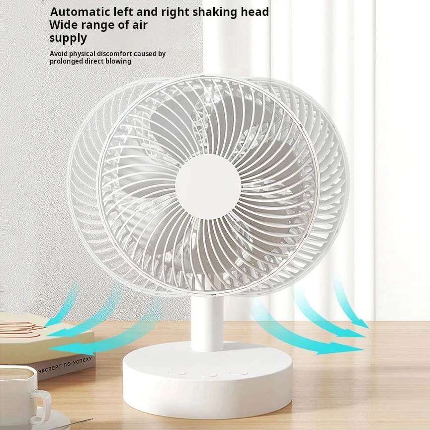 Xiaomi Youpin Fan Small White Desktop Timer Mute With Four-speed Adjustable Portable Fan Recharging Models Detachable Desk fan