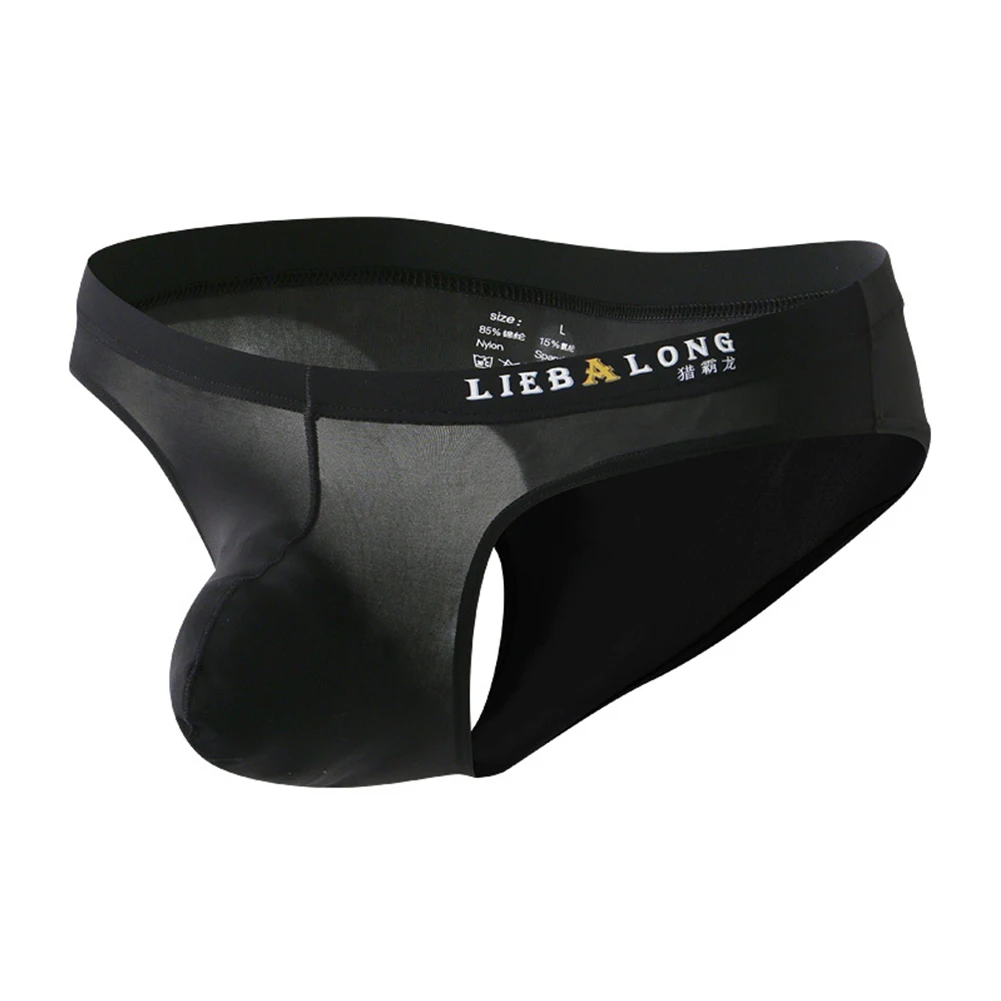 

Briefs Underwear Thongs Trunks Bikini Ice Silk Jockstrap Lightweight Low-rise Panties Sexy Solid Underwear Daily