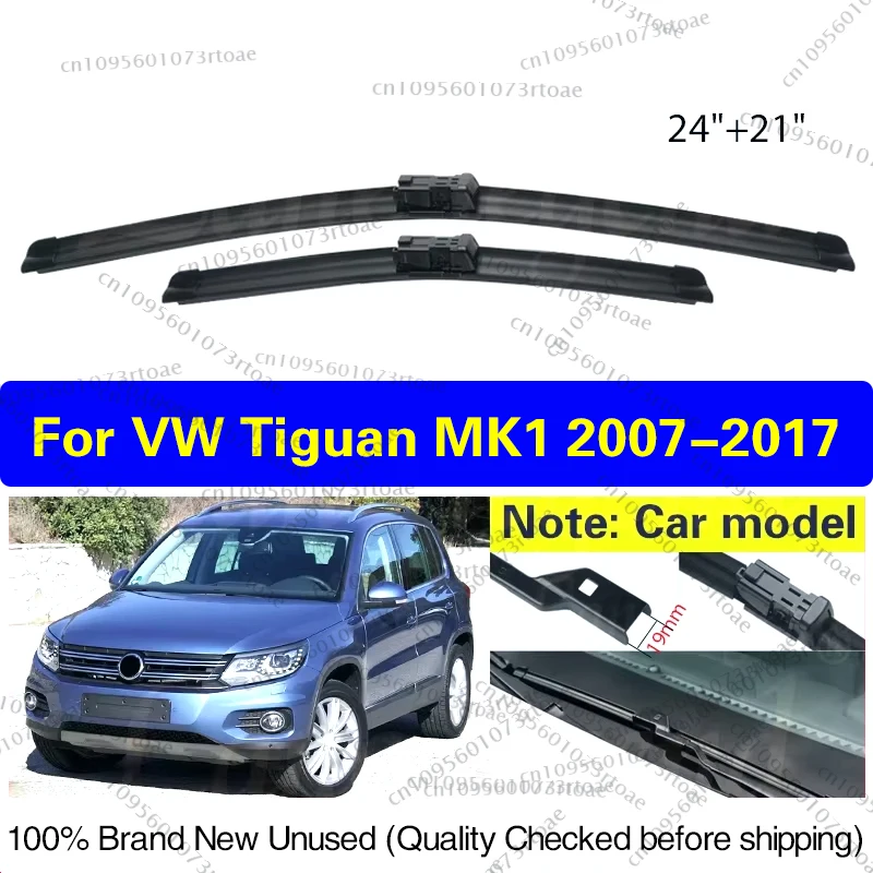 

Автомобильный дворник для VW Volkswagen Tiguan MK1 2007-2017 24 "+ 21" омыватель переднего стекла, лобовое стекло, щетки дворников, аксессуары