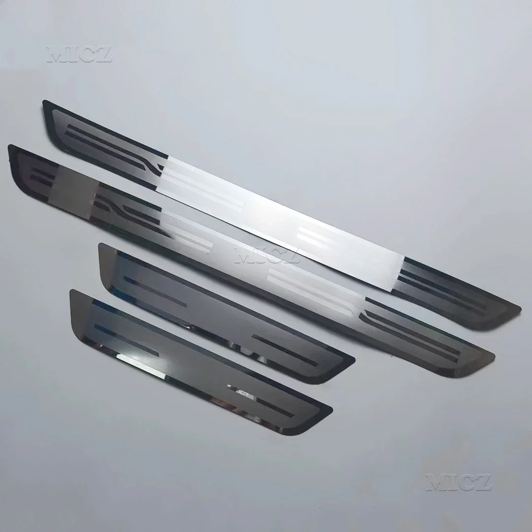 لشركة فولكس فاجن ID.4 كروز فولكس فاجن ID4 2020 20212022 عتبة الباب لوحة بالية ركلة الحرس دواسة عتبة خطوة حامي الفولاذ المقاوم للصدأ تصفيف السيارة #2