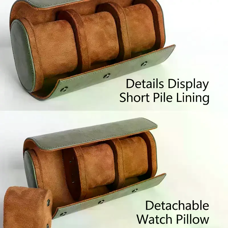 가죽 시계 롤 1 2 3 슬롯 여행용 시계 케이스 고급 - Luxury Watch Case Travel 리뷰 및 가격