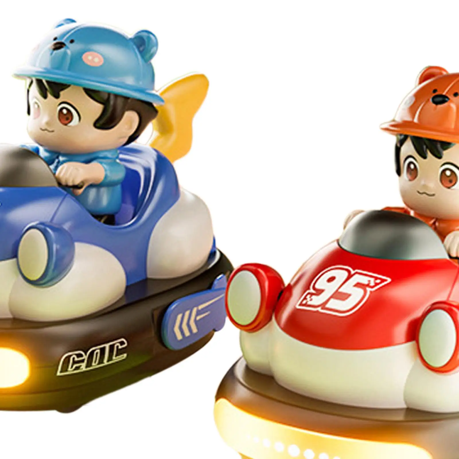 2x RC Bumper Car Crash into Opponents Sturdy Interactive Boys Race Bumper Car Toy for Ages 6 and up Children Adults Kids Holiday
