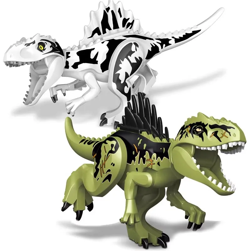 Large Size Dinosaurs Building Blocks Giganotosaurus White Wind God Pterosaur Therizinosaurus DIY Bricks Toys For Kids Xmas Gifts