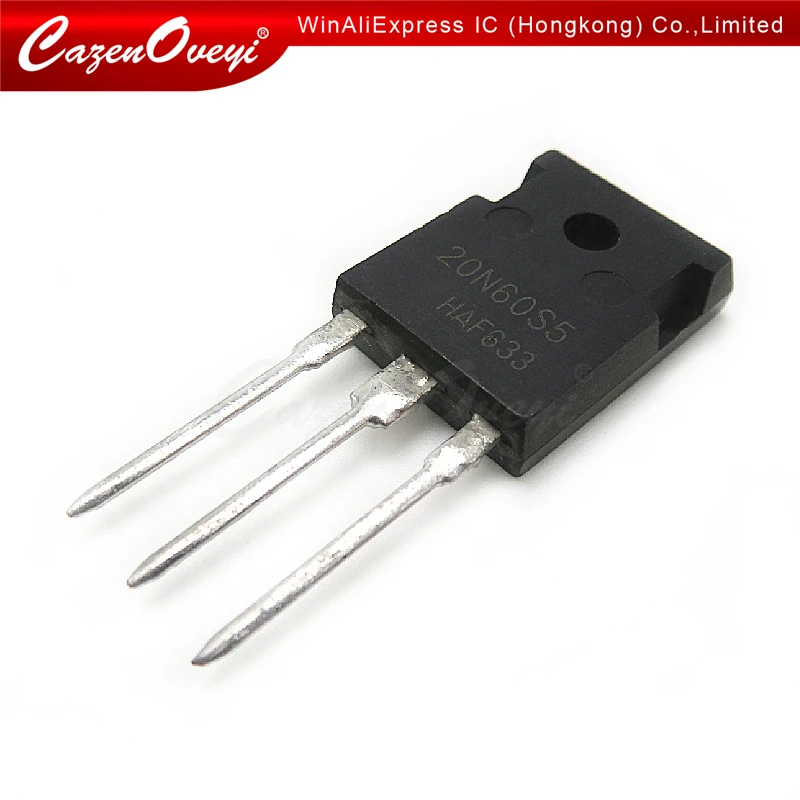 

CazenOveyi 5 шт./лот SPW20N60S5 20N60S5 N-канальный полевой транзистор 600 В 20 А оригинальный аутентичный