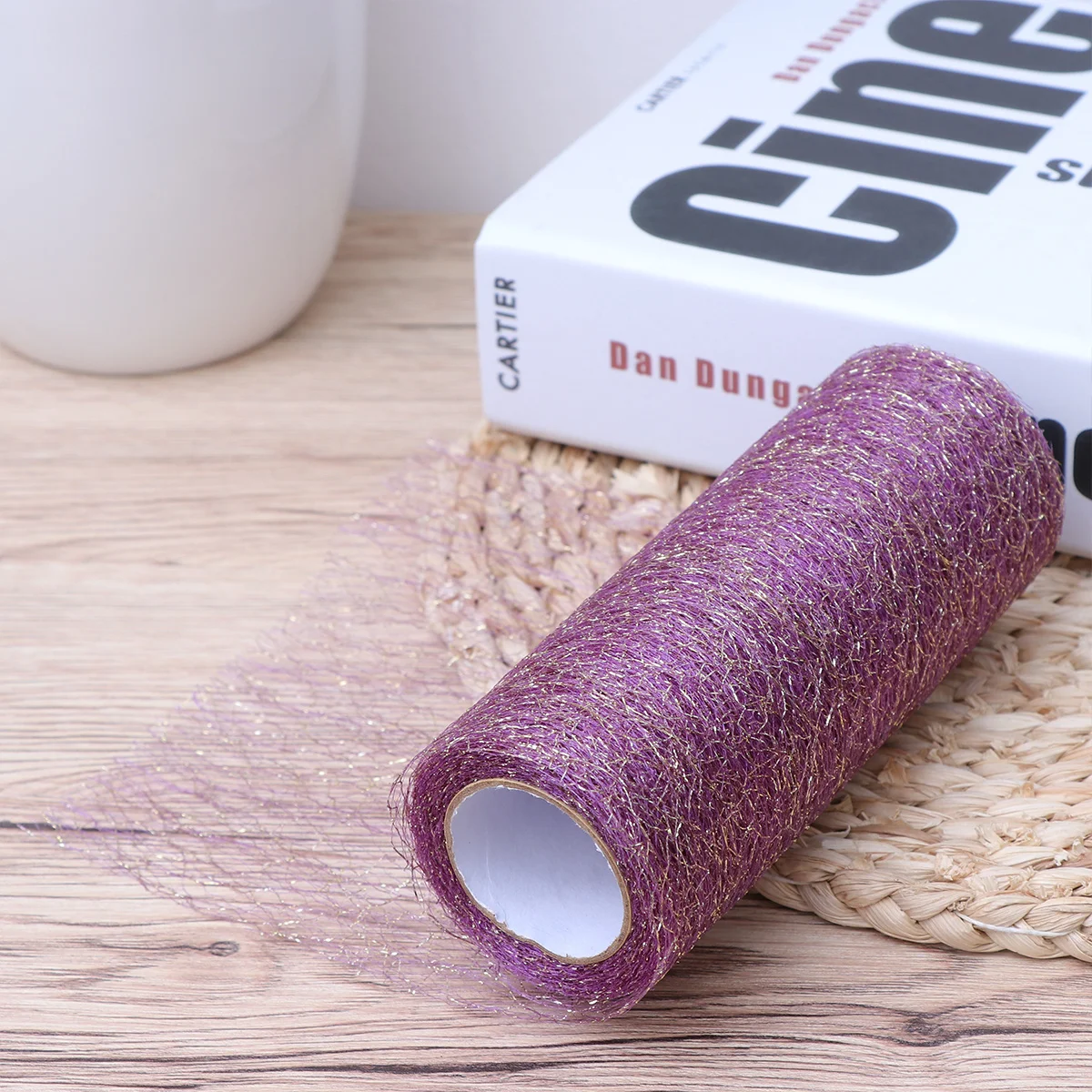 

1Pcs Gold Silver Tulle Roll Polyester Durable Wedding Party Decoration Bow Tutu Skirt DIY Craft Gauze Yarn Mesh Ribbon