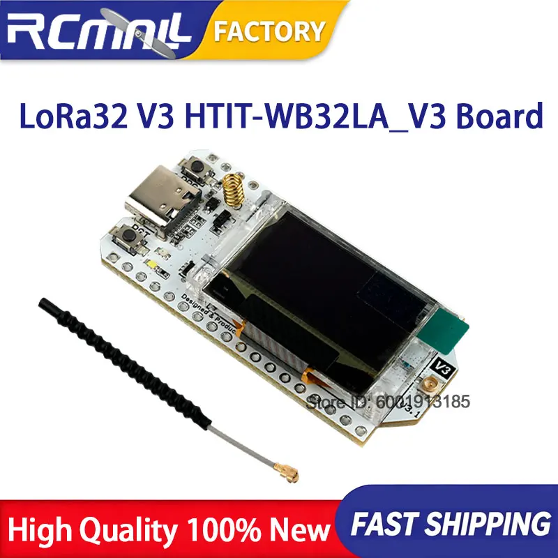HTIT WB32LA V3 LoRa32 V3 Node Development Board SX1262 Wifi BLE 0.96 OLED Display Kit Case 868MHz 915MHz IoT Microcontroller