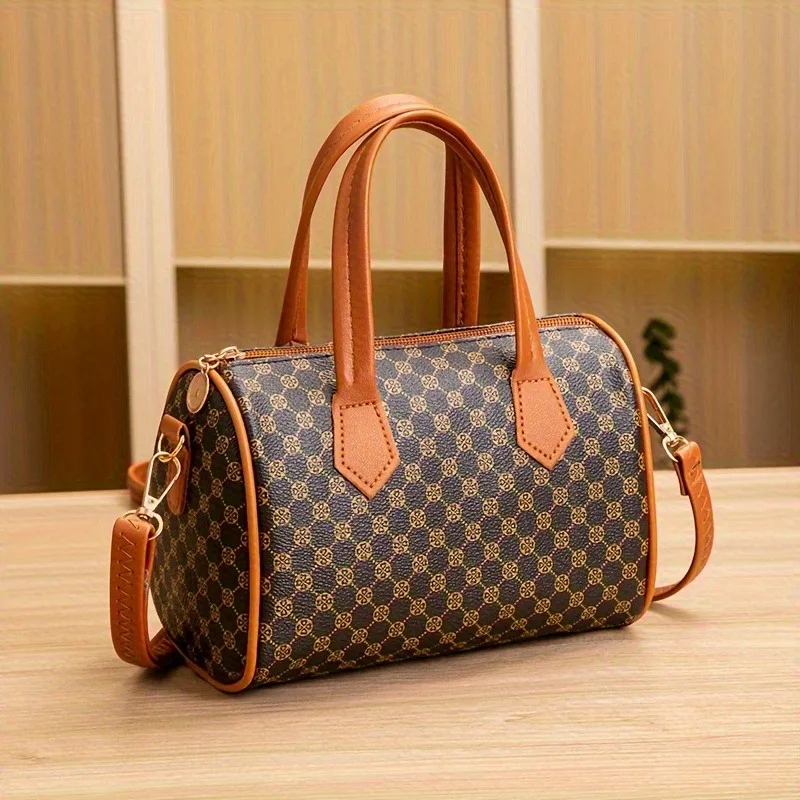 Handtaschen im Vintage-Stil, Umhängetasche, verstellbarer Riemen, Damen-Messenger-Umhängetasche, elegantes Accessoire, Einkaufstasche, Geldbörse, schick – Detail 3