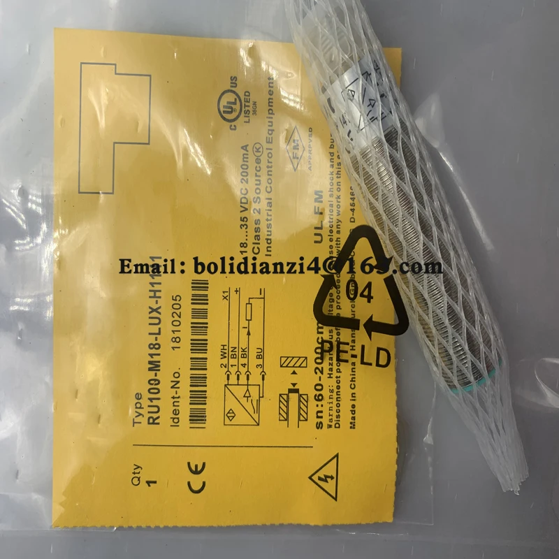 

Ultrasonic sensor RU130U-M30E-LIU2PN8X2T-H1151 RU130U-M30E-2UP8X2T-H1151 In stock