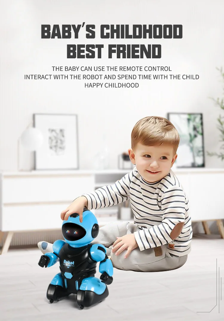 Intelligent Robot Programming Talk Show Infrared Rc Remote Control Robot Children\'s Toys for Boys and Girls Sing and Dance Gifts