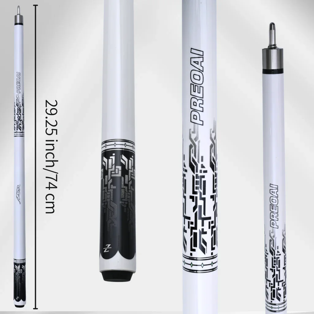

12.5mm Carbon Fiber Low Deflection Pool Cue Multi Layer Tip Next Gen Technical Black Design Pro Taper Billiard Shaft