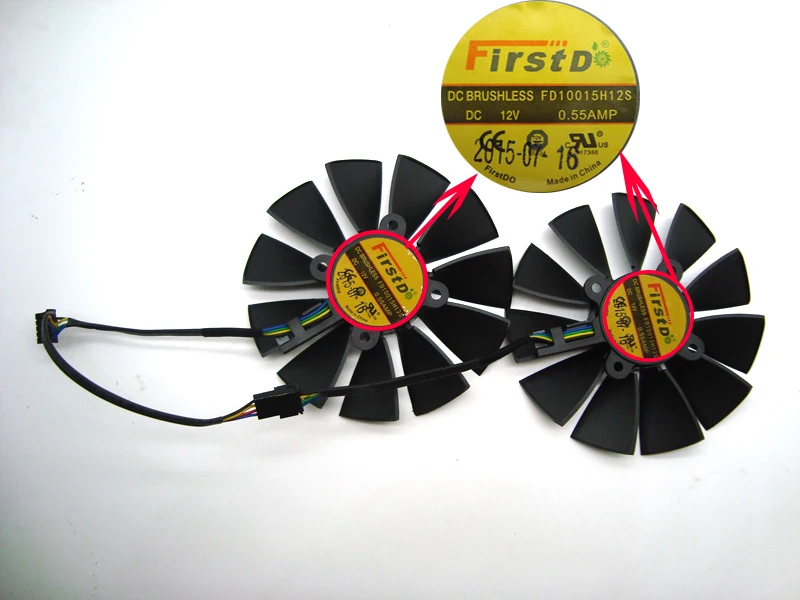 

GTX 970 Ti 980 R9 380 Video Card Cooling Fans FD10015H12S