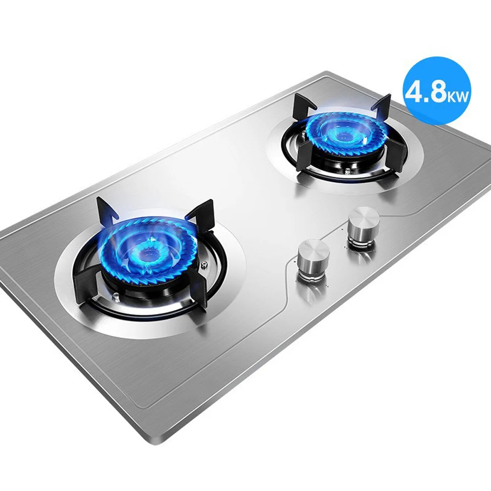 Stainless Steel Cooktop Gas Stoves For The Kitchen Flameout Protection Cocina Gas Hob Kompor