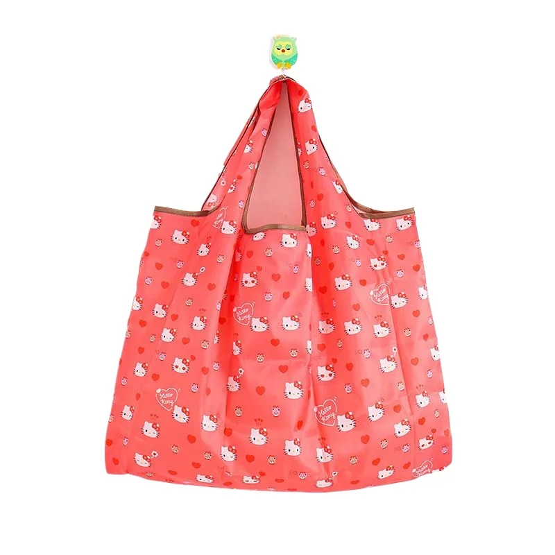 Kawaii Snoopy Portable Foldable Eco Friendly Bag Large Capacity Oxford Cloth Handheld Shopping Bag Cute Handheld Bag Snoopy Gift