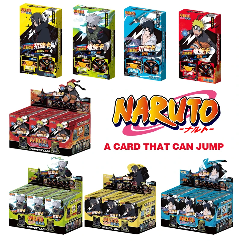 

2025 New In Stock Anime Original Naruto Cards A Card That Automatically Rotate Ninja World Collection Card Toy For Children Gift