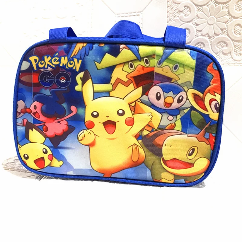 Pokemon Pikachu Lunch Bag Cooler Tote Portable Insulated Box Thermal Cold Food Container Picnic for Men Women Travel Lunchbox