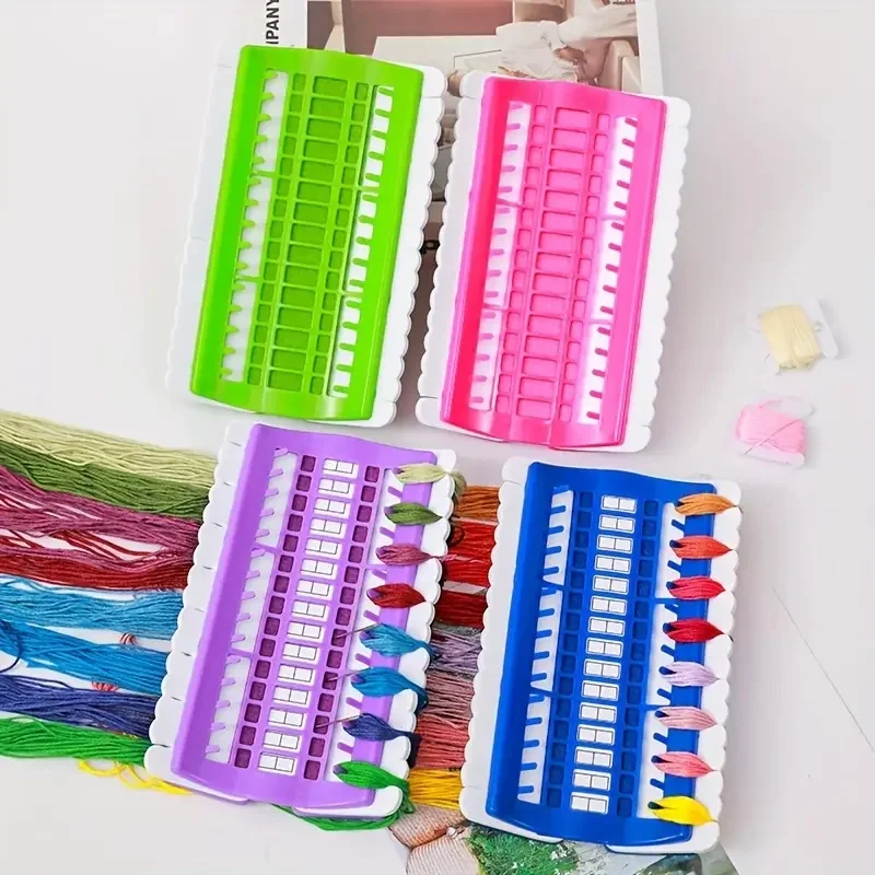 30 Positions Thread Holder Cross Stitch Thread Organizer Row Line Tool Embroidery Floss Sewing Accessories Thread Organizer