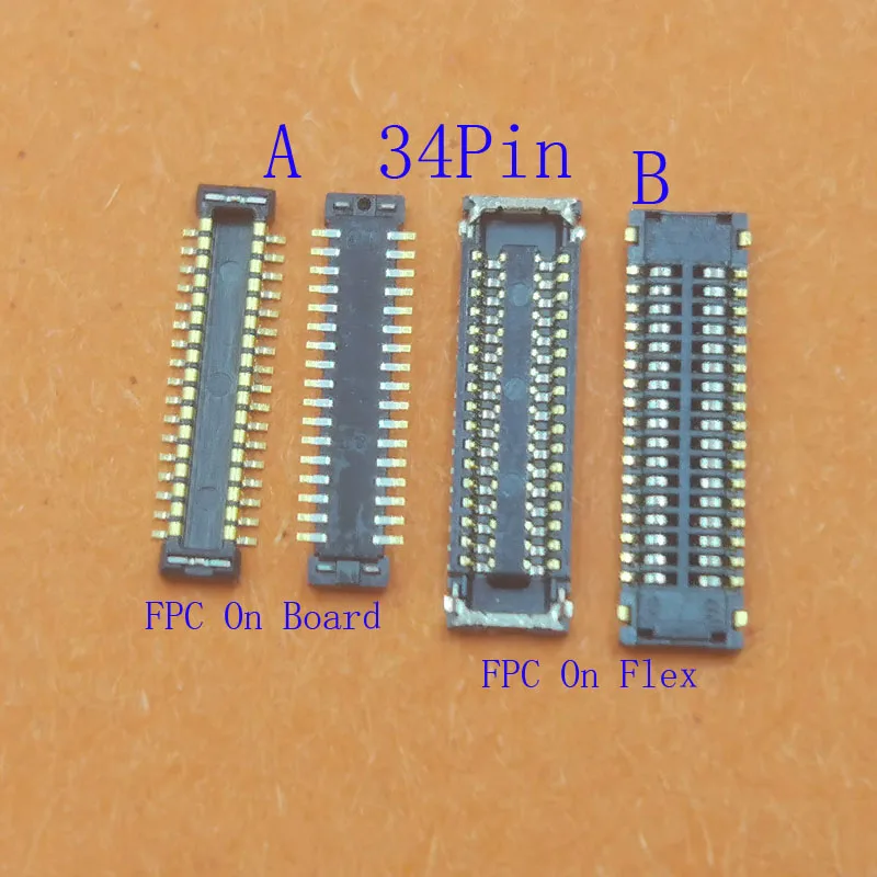 2-20Pcs Lcd Display Screen Plug FPC Connector For Samsung Galaxy G7102 SM-G531 G530 J2 Prime G532 G7106 G7109 G7105 G7108 34Pin