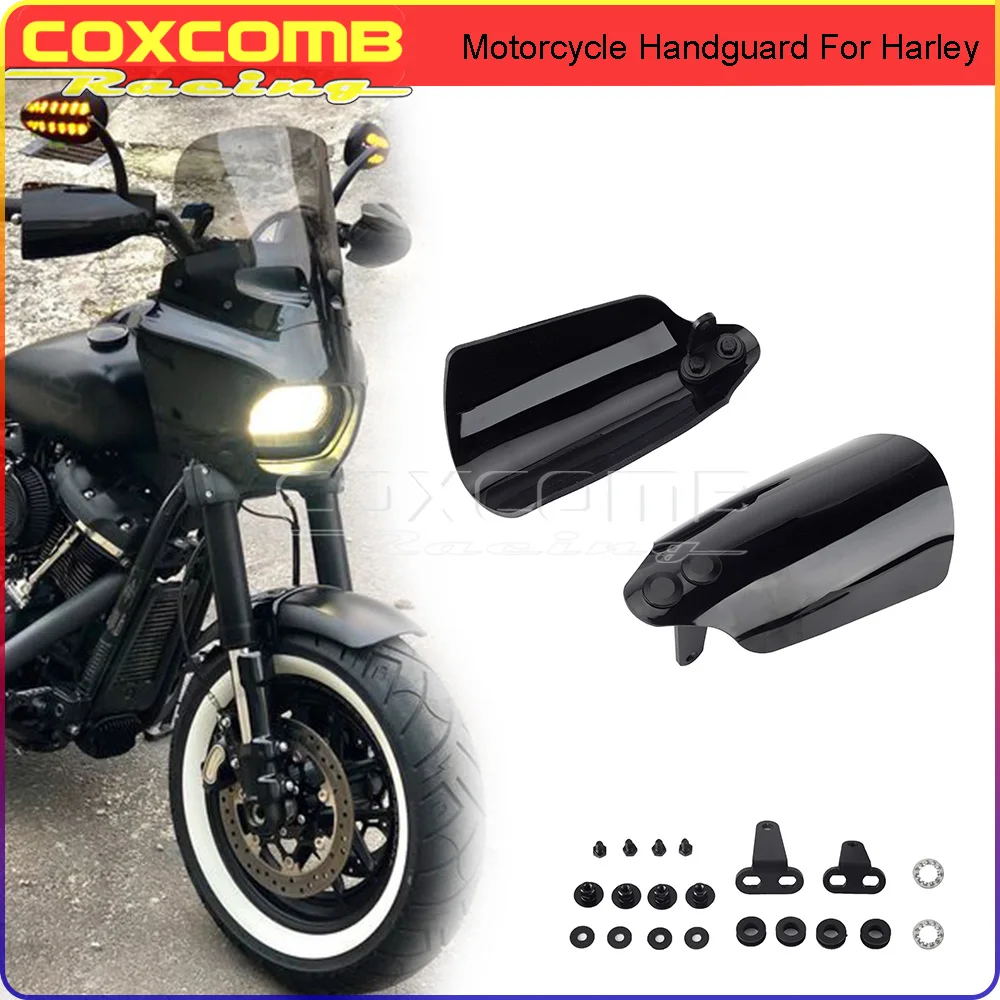 For Harley Softail Motorcycle Hand Guards Part Handguard Protector Cover Protection For Deluxe EFI CVO SE Deuce Night Train Slim