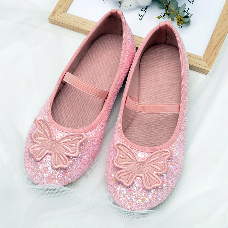 Trendy Elegant Butterfly Mary Jane Shoes For Girls, Comfortable Non Slip Soft Flat Sole Shoes For Indoor Outdoor Party, Spring A