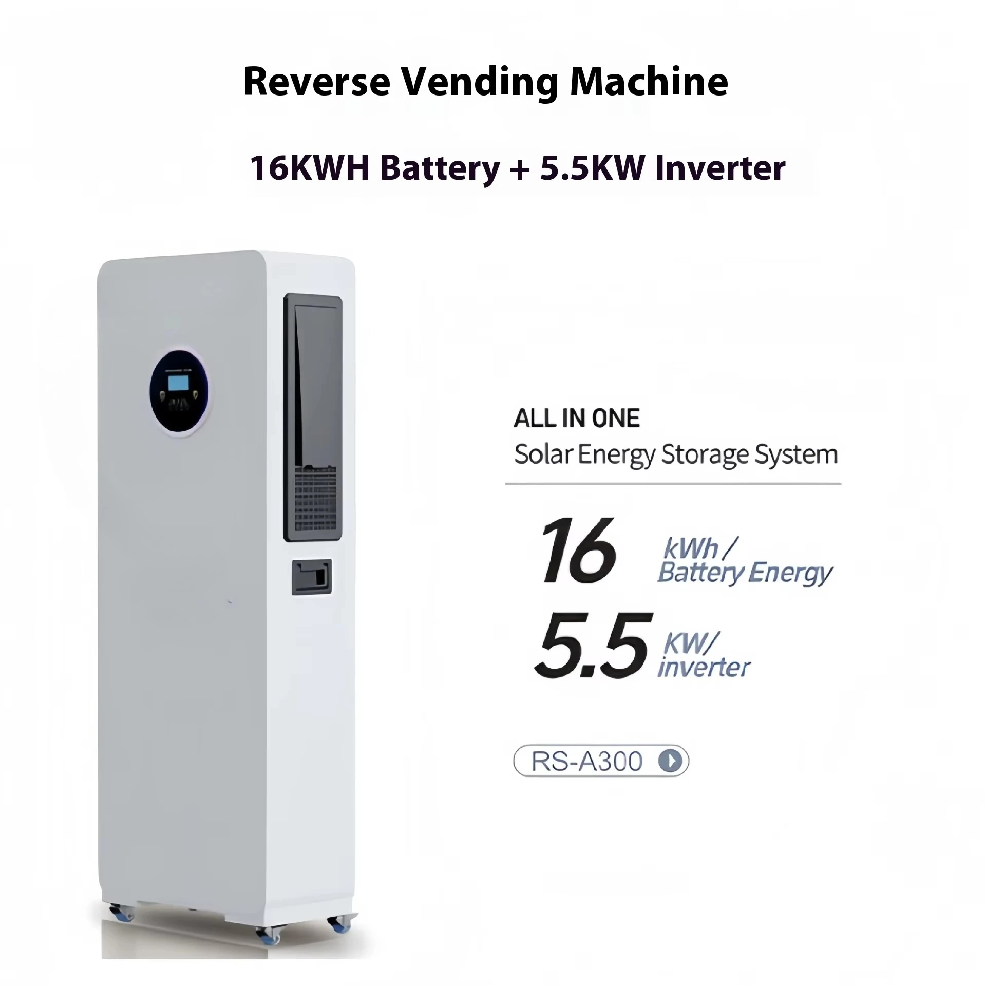 16KWH All-In-One Integrated Solar Energy Storage System with Vertical Roller for Efficient  Use Can Communication