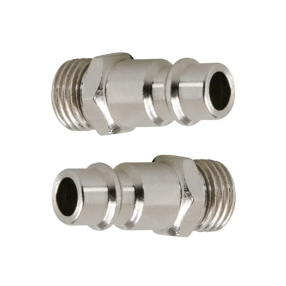 2/5PCS Quick Release Euro Compressed Air Line Coupler Connector Fitting 1/4in Male Work-shop Equipment Power Air Compressors