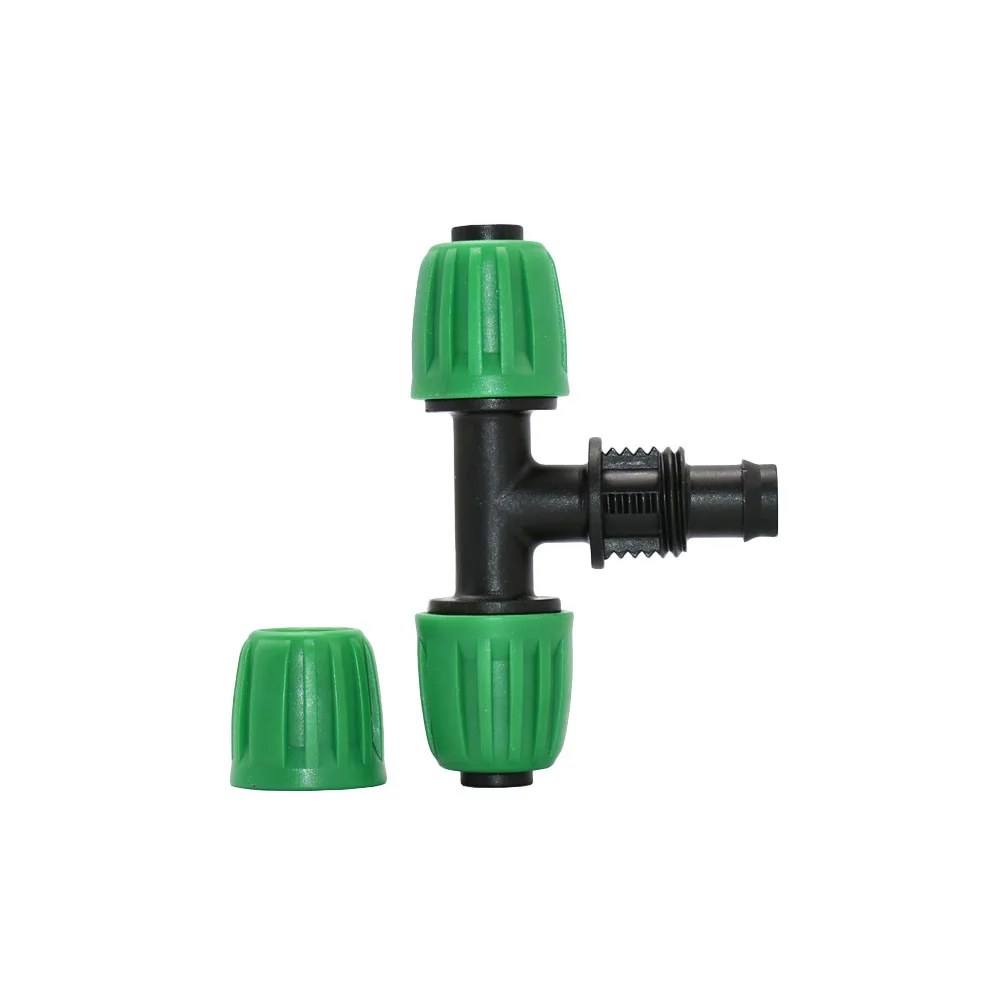 16mm Irrigation PE Pipes Fitting Lock nut 1/2 x 1/4 Transitional Coupling Water Splitter Tee Elbow End plug Reducer Connector
