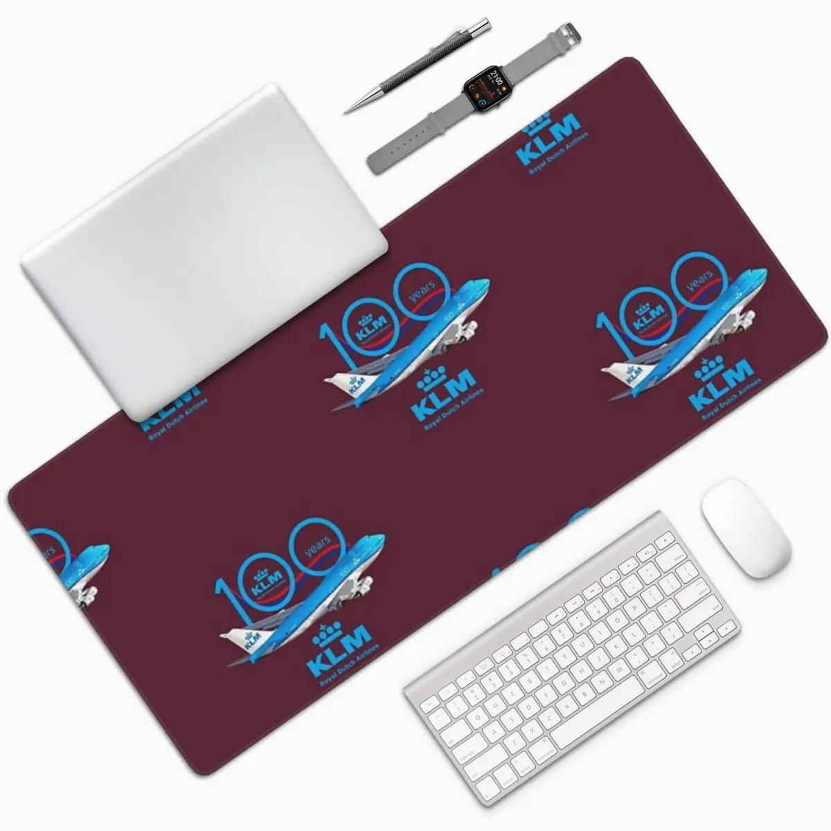 100 Years Boeing 747 Klm Royal Dutch Airlines Amazing Idea Large Mouse Pad Computer Keyboard Mouse Mat Gamer PC Laptop Desk Mat