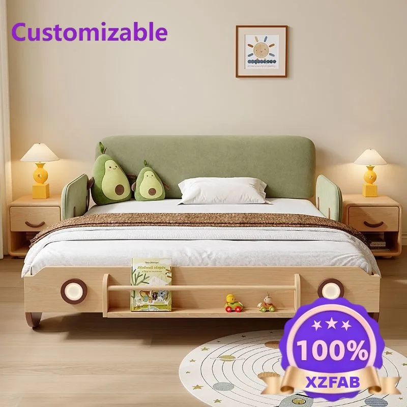 Factory Direct 2026 2025 new children's bed car solid woodbed childlike shape can be placed small apartment children's room