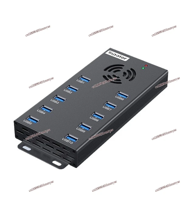 

10-портовый концентратор USB 3.0 промышленного класса, высокоскоростная зарядка расширения для мобильных телефонов и планшетов