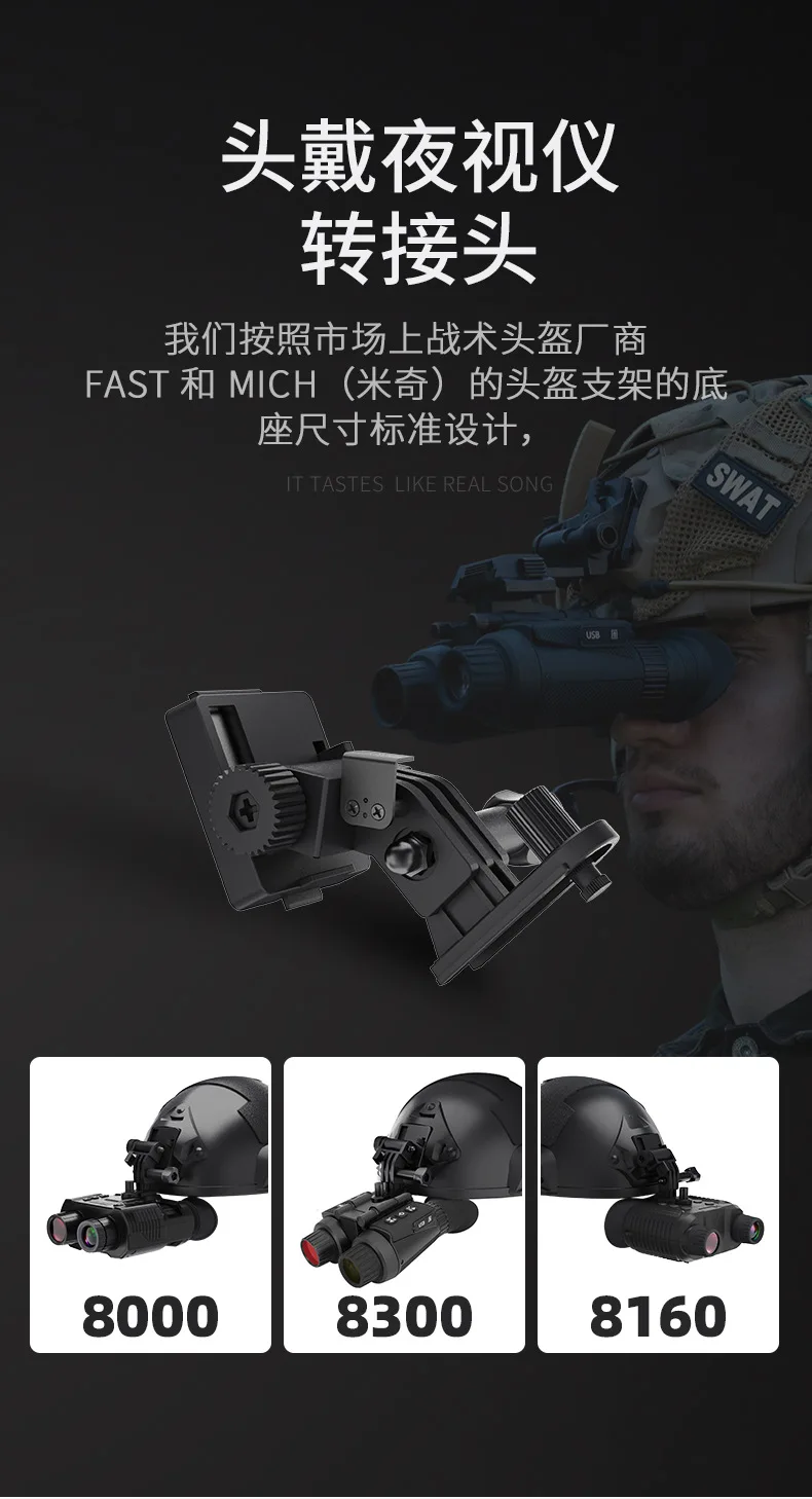 NV8000 NV8160 NV8300 Head Mounted Night Vision Dumper Tactical Helmet Holder Night