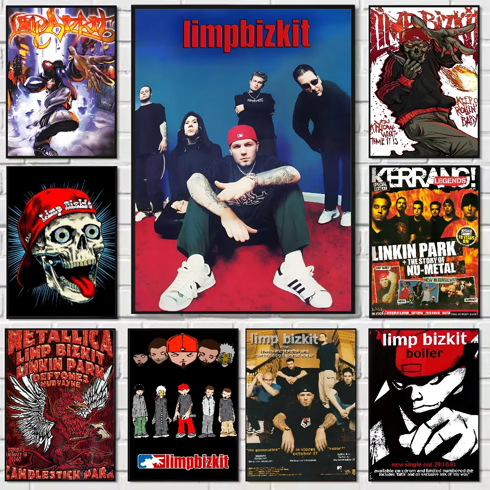 Affiche de groupe de Rock l-imp Bizkit, Art HD, mur collant, étanche, maison, salon, chambre à coucher, Bar, décoration esthétique