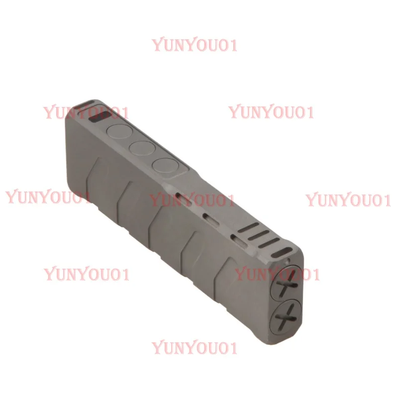 LED Flashlight Laser Dual-purpose Stainless Steel Square Tablet Finger Star Pen Laser Laser Flashlight