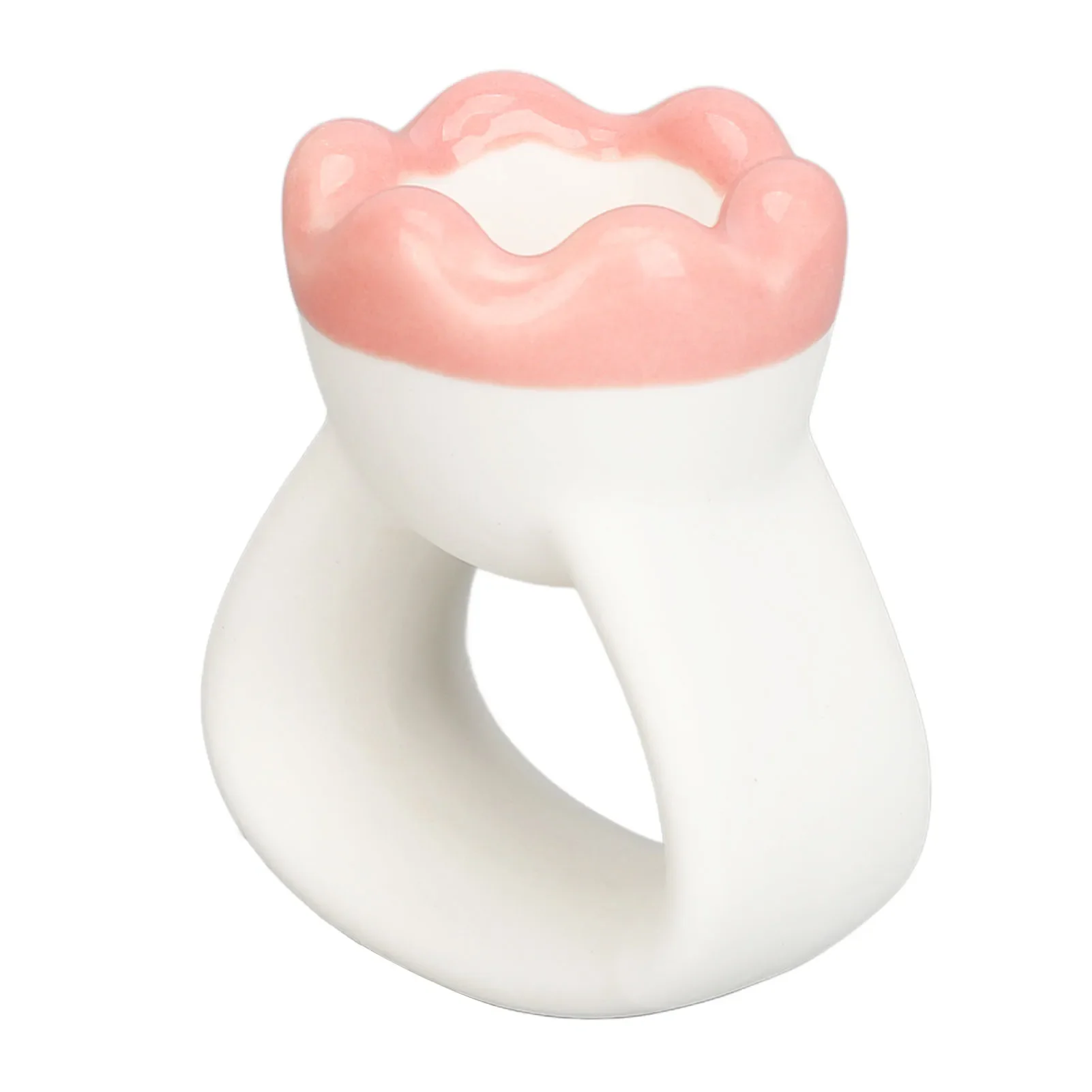 

Massage Gua Sha Plate Ceramic Guasha Massage Board Ring Shape Skin Tightening Compact Ergonomic for Face Head Shoulder Knee