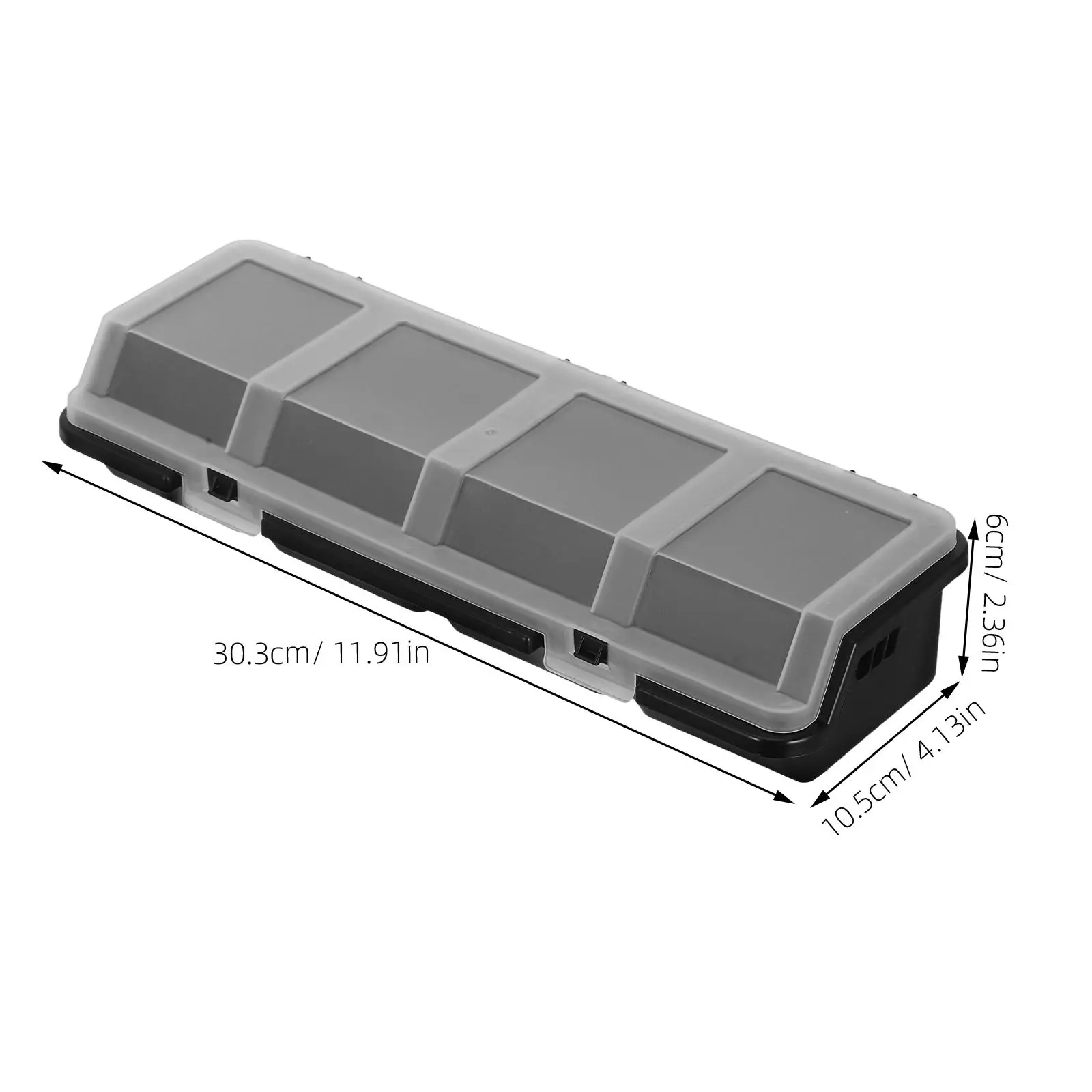 2 Pcs Screw Parts Box Hardware ganizer Storage Slanted Lid Multi Compartment Transparent Cover Tool Box Drawer Small Parts