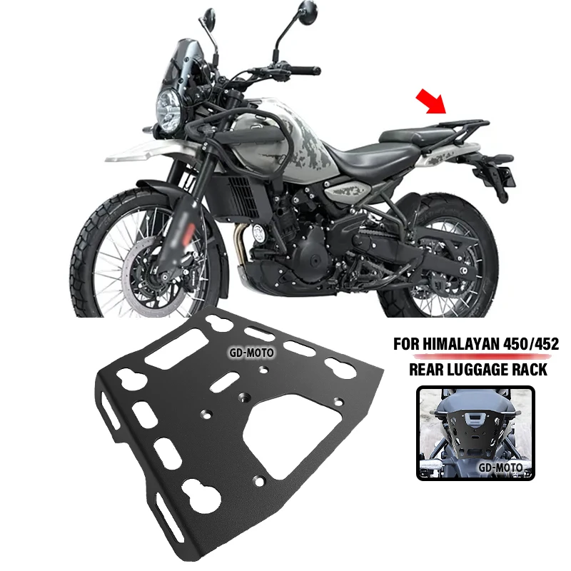 

Для RE Himalayan 450 Himalayan 452 2024 2025 задняя багажная стойка для мотоцикла грузовая стойка для хранения аксессуары для поддержки