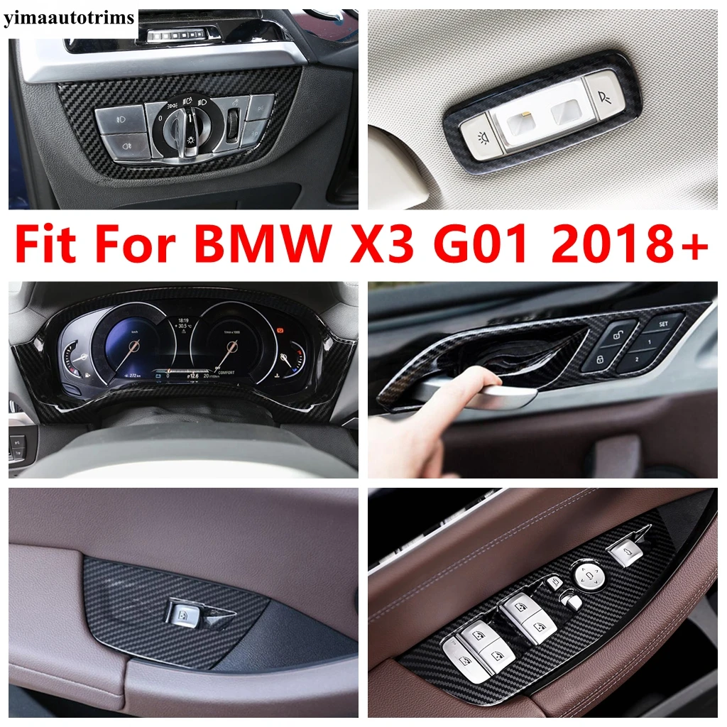 

Dashboard Frame / Handle Bowl / Read Light / Head Lamp / Window Lift Panel Cover Trim ABS Accessories For BMW X3 G01 2018 - 2024