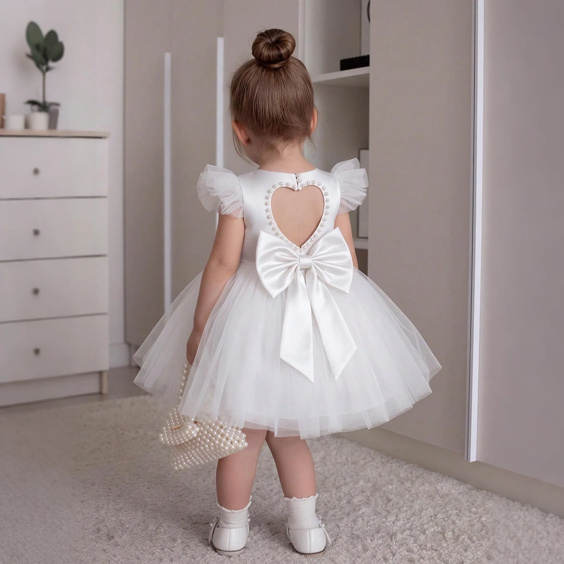 flying sleeves princess dress for baby birthday party performance dresses