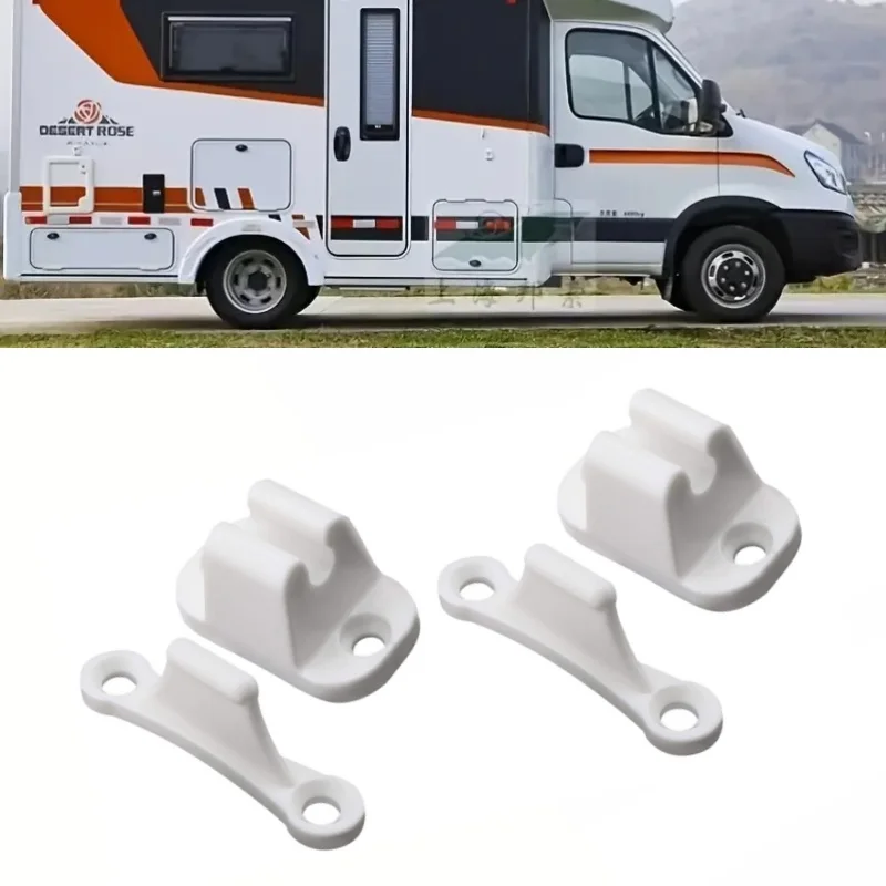 1set Door Retainer Stopper Resile Catch Stay Limiters Caravan RV Camping Nylon Push Catch Holder Camper Motorhome Boat Trailer