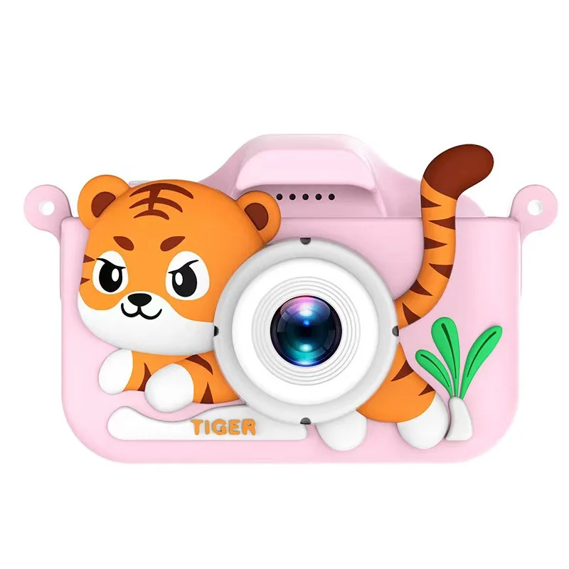 Silicone-Cased 2.0-inch Cartoon Camera for Toddlers Digital Video Camera for Kids Christmas Birthday Gift Idea