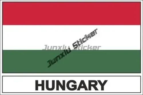 Creative Hungary Country CodeH Flag Car Sticker Souvenir Car Coat of Arms Shield City Hungary Budapest Flag Decal Accessories #4