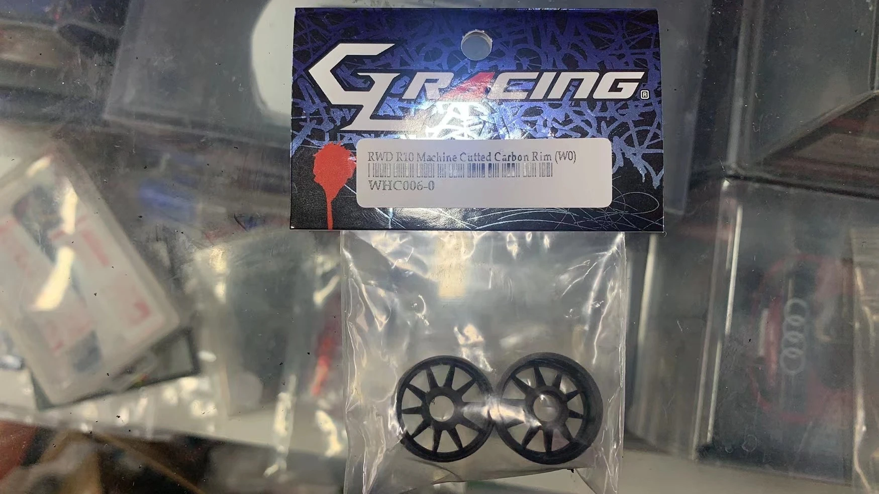 2Pieces GL RACING Hybrid Carbon Composite Wide/Narrow Wheels 20mm MINI Z RWD