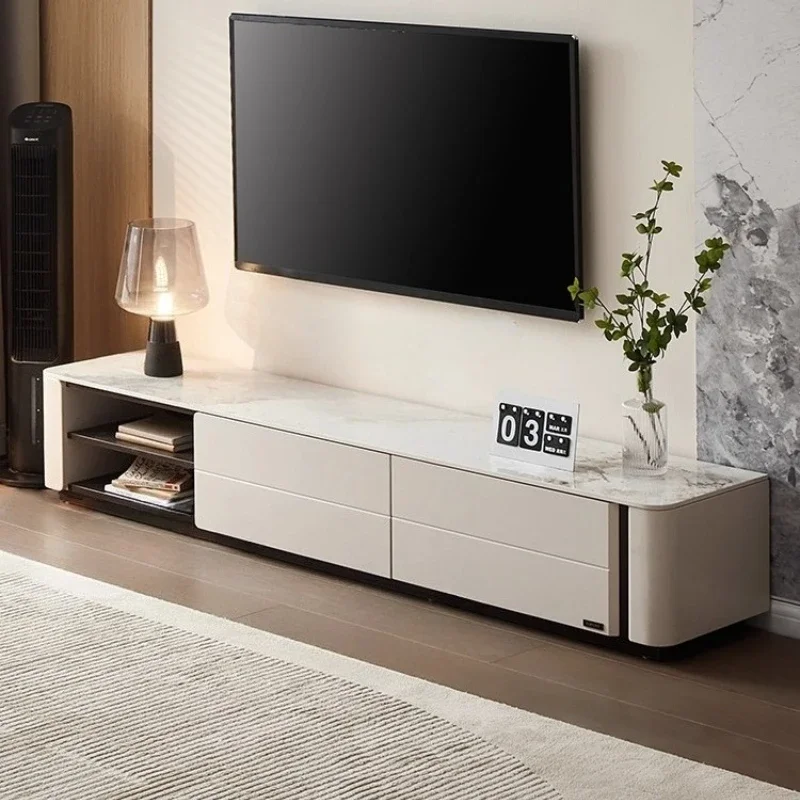 Simple Living Room Coffee Table Storage Cabinet Luxury High End Rock Board Coffee Table Transform Mesa Auxiliar Unique Furniture