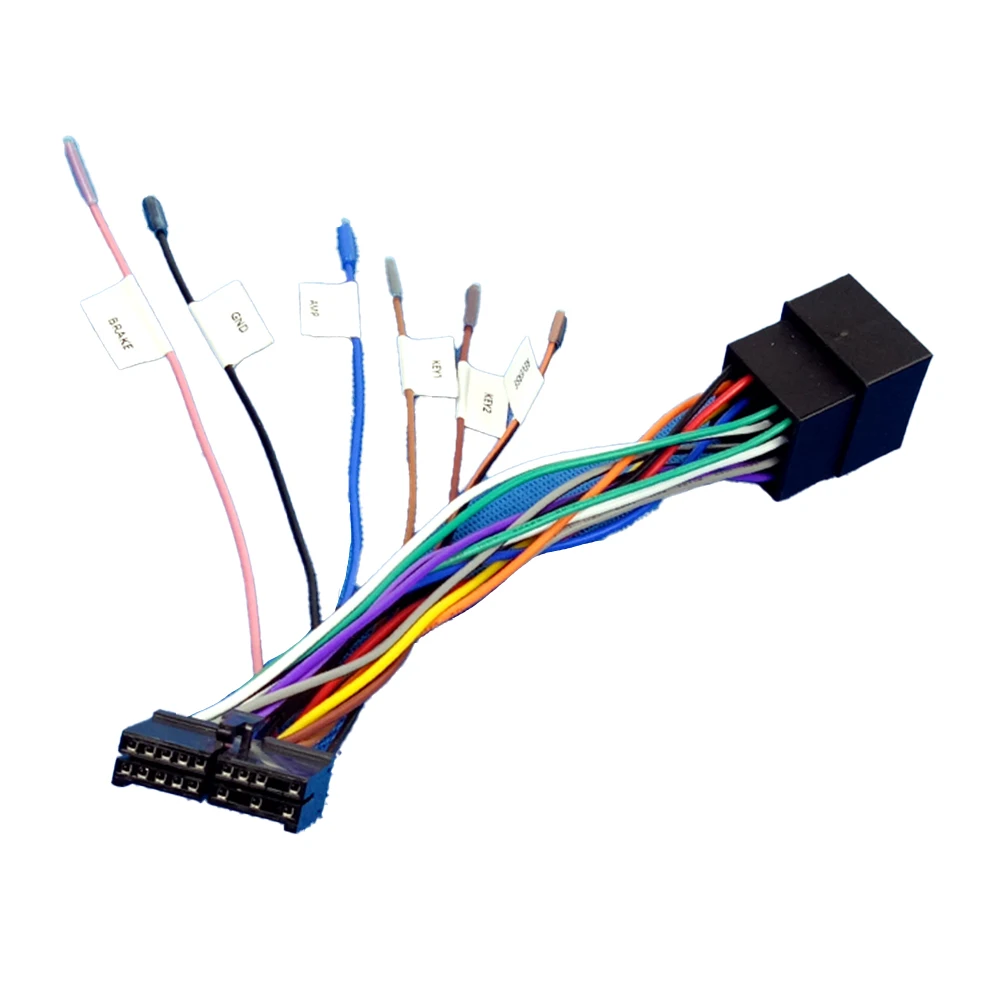 ISO Harness Adapter Car Radio Adapter ABS Material Practical Design Reliable Material Anti-Corrosion For Car Radio