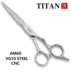 TITAN professional barber scissors hairdressing cut hair shear high-end vg10 steel 6inch