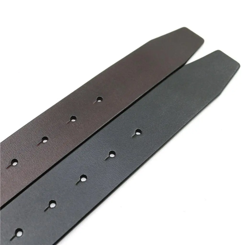 Men’s Leather Belt No Buckle Hole Strap PU Leather Accessories for Jeans Formal Dress Trousers Waist
